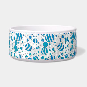 Écuelle Polka blanc et bleu Zebra
