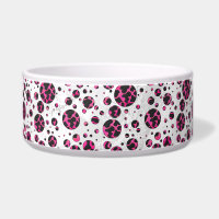 Polka Dot Cow Hot Rose et Black Print