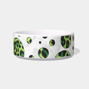 Écuelle Polka Dot Leopard noir et vert