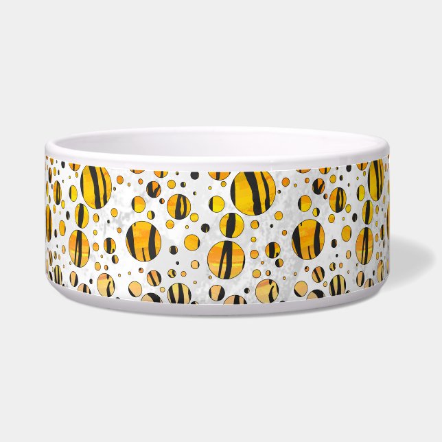 Écuelle Polka Dot Tiger noir et orange (Droite)