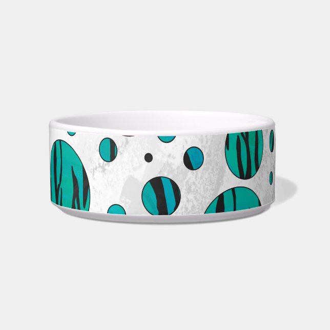 Écuelle Polka Dot Tiger noir et Turquoise (Droite)