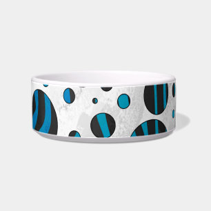 Écuelle Polka Dot Zebra Motif noir et bleu