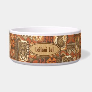 Écuelle Pomaika’i Tiki Tapa Vintage Hawaïen