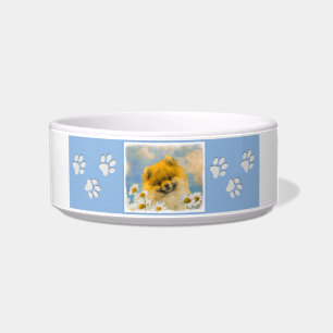 Écuelle Poméranien dans Daisies Peinture - Art Chien origi