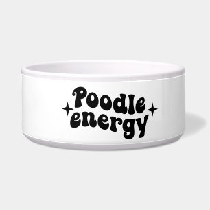 Écuelle Poodle Energy Ceramic Dog Bowl