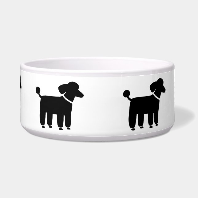 Écuelle Poodles noirs (Devant)