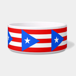 Écuelle Porto Rico State Flag Pet Bowl