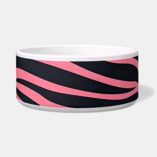 Écuelle Poster de animal Zèbre rose et noir