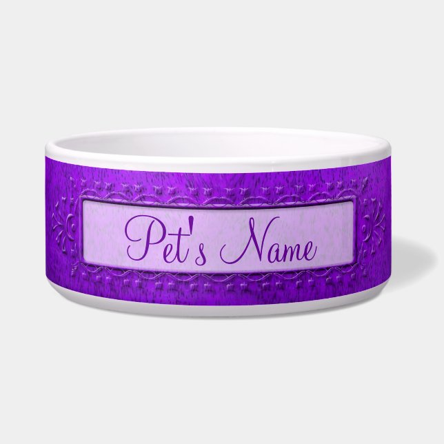 Écuelle Poterie mauve et fantaisie (Devant)