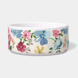 Écuelle pré du milieu de l'été, motif plante en fleurs.