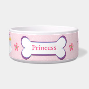 Écuelle Princess Custom Pet Chien Nourriture Bowl - Rose