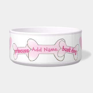 Écuelle Princesse customisée Best Dog Pet Bowl