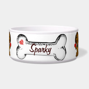 Écuelle Puppy Love NOM PERSONNALISÉ