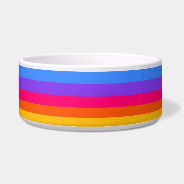Écuelle Rayures arc-en-ciel (Devant)