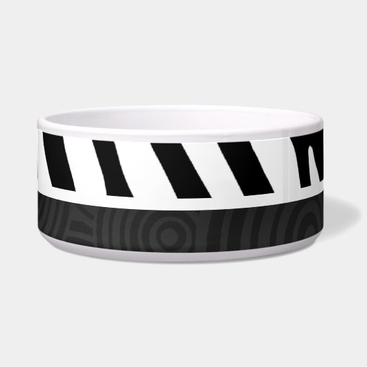 Écuelle Rayures noires et blanches de zèbre (Gauche)