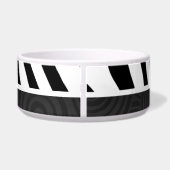 Écuelle Rayures noires et blanches de zèbre (Dos)