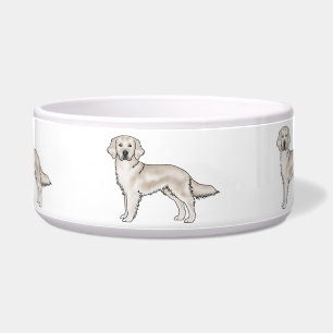 Écuelle Retriever Golden Cream Anglais Chiens de Dessin An