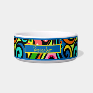 Écuelle Retro Psychedelic 60s Motif Amusant et coloré