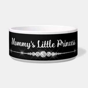 Écuelle Rhinestone Princess Girl Dog