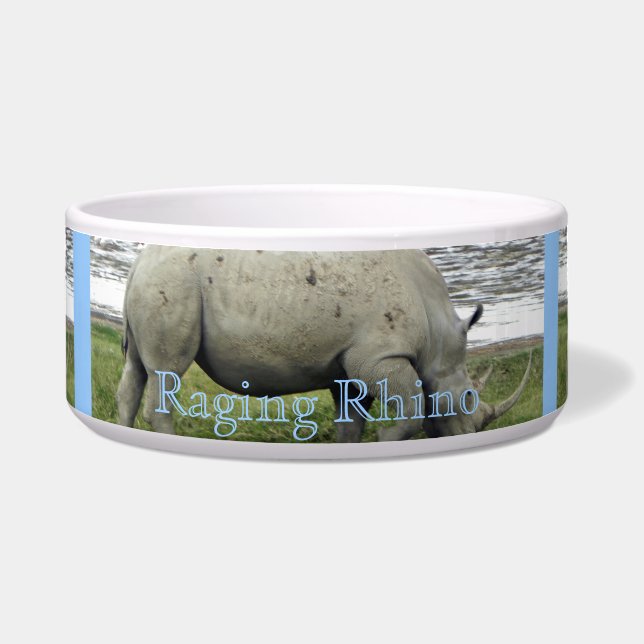 Écuelle Rhinocéros faisant rage (Devant)