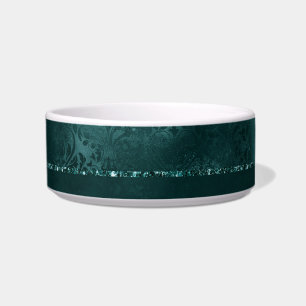 Écuelle Romance Turquoise de minuit Dark Satiny Grunge D