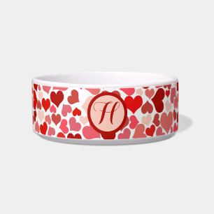 Écuelle Romantique Rouge rose Coeur amour Valentine Initia