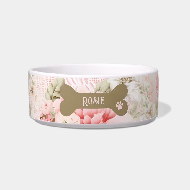 Écuelle Rose Floral (Devant)