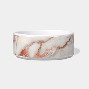 Écuelle Rose Gold Marble Pet Bowl