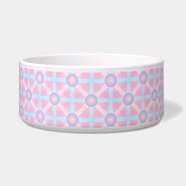 Écuelle Rose mignon, violet et bleu clair Motif (Devant)