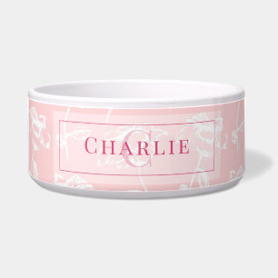Écuelle Rose Poussiéreuse Fleur Blanche, Monogramme Person