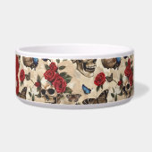 Écuelle Rose rouge gothique et crâne (Droite)