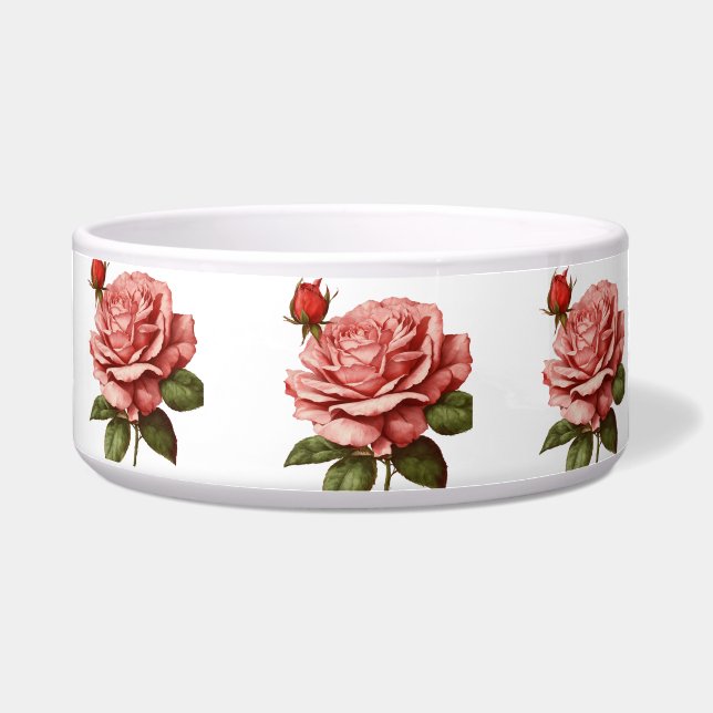 Écuelle Rosebud Elegance Pet Bowl (Devant)