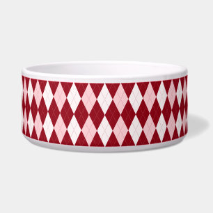 Écuelle Rouge Jacquard Crimson rose Petit Diamant Forme