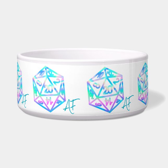 Écuelle RPG Crit AF | Holo Imaginaire Tabletop PnP Jeu Dic (Devant)