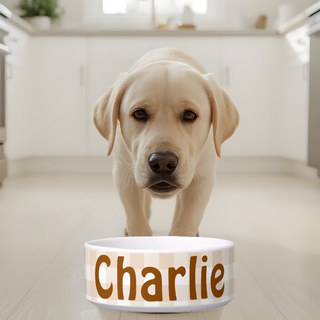 Écuelle Russe Beige Blanc En vichy Buffalo Nom du Motif (Créateur téléchargé)