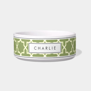 Écuelle Sage personnalisé Motif Green & White Star