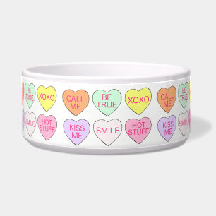 Écuelle Saint Valentin Pastel Candy Coeurs de conversation
