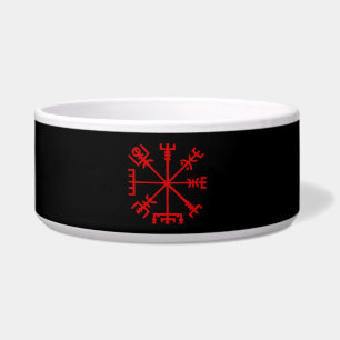Écuelle Sang Rouge Vegvísir (Viking Compass)