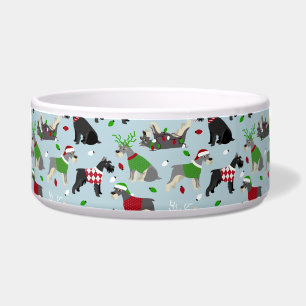 Écuelle Schnauzer de Noël