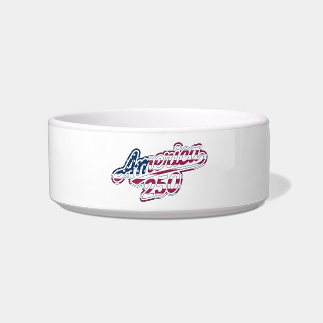 Écuelle Script Drapeau Semiquincentenaire America 250 (Devant)