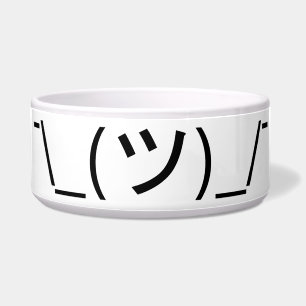 Écuelle Shrug Emoticon —\_(ツ)_/ Afficher le Kaomoji japona