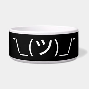 Écuelle Shrug Emoticon —\_(ツ)_/ Afficher le Kaomoji japona