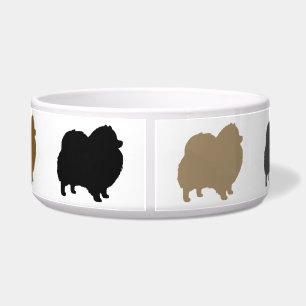 Écuelle Silhouettes de chien Pomeranian