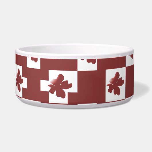 Écuelle Silhueta de flores em padrão. (Devant)