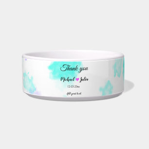 Écuelle Simple minimal merci couple nom cœur paillettes