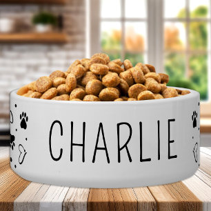 Écuelle Simple moderne personnalisé chien animal de chat