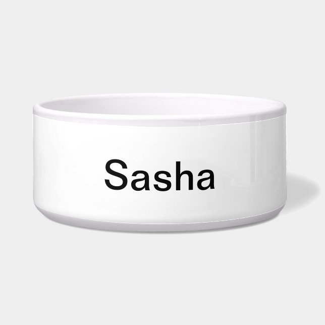 Écuelle Simplement Blanc Couleur Solide Personnaliser (Devant)