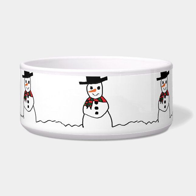 Écuelle Snowman Pet Bowl (Devant)