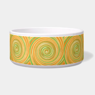 Écuelle Spirale des couleurs d'agrumes amusantes animal de