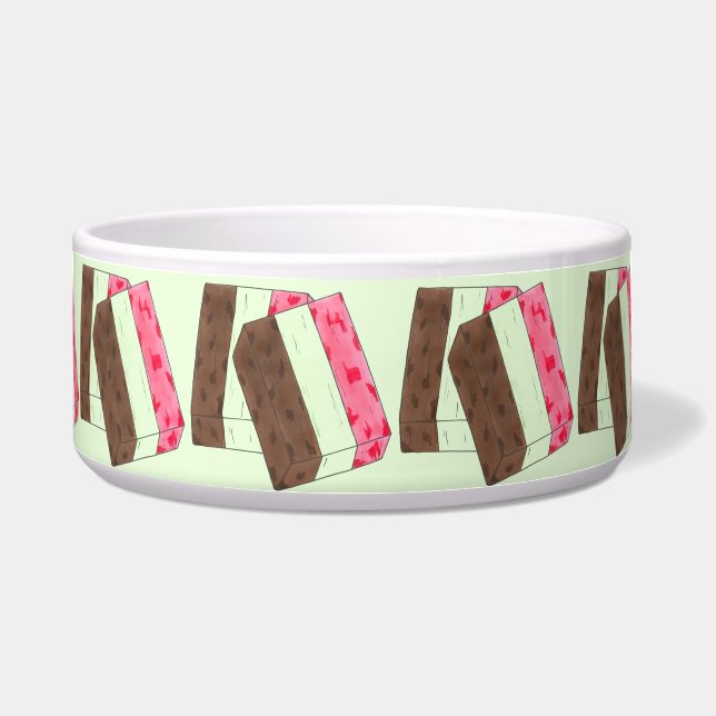 Écuelle Spumoni Italien Gelato Crème de glace Dessert Spum (Devant)